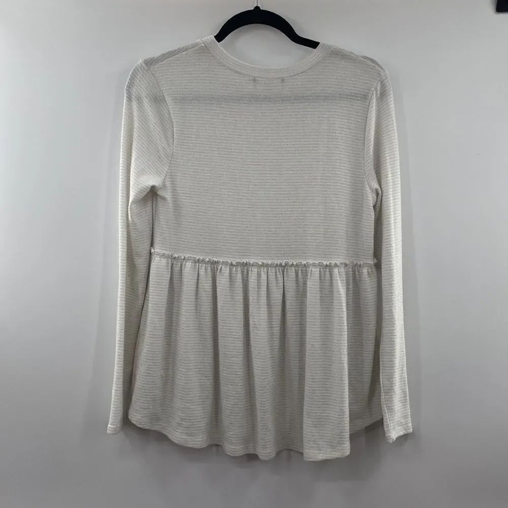 3For$20 Altard State Cream/Shimmer Silver Top size Small - Picture 5 of 5